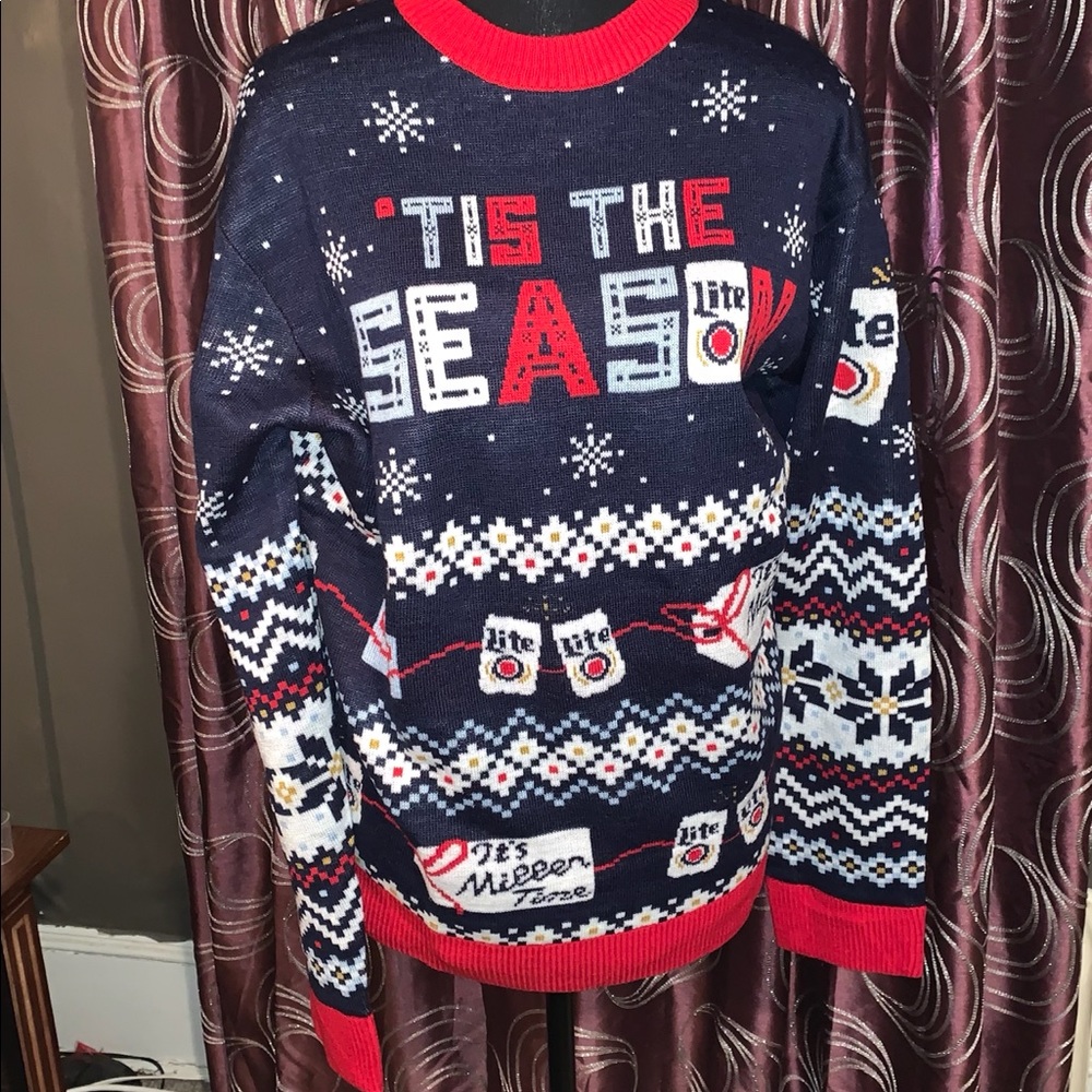 Official Miller Lite Xmas sweater, never worn